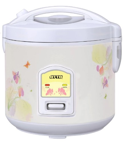 หม้อหุงข้าวอุ่นทิพย์เคลือบ 1 ลิตร CR - 100T คละสี OTTO
