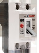 เซฟตี้เบรกเกอร์ ป้องกันไฟเกิน มีสัญญาณไฟสีฟ้า 10 แอมป์+กล่องลอย HACO SB-N10/L