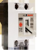 เซฟตี้เบรกเกอร์ ป้องกันไฟเกิน มีสัญญาณไฟสีฟ้า 20 แอมป์+กล่องลอย HACO SB-N20/L