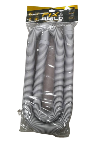 -ท่อย่น 1.55 M. สีเทา มีตะขอ FIX&BUILD