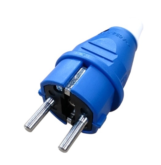 ปลั๊กพาวเวอร์ตัวผู้ 2ขา SICHER E-012 +