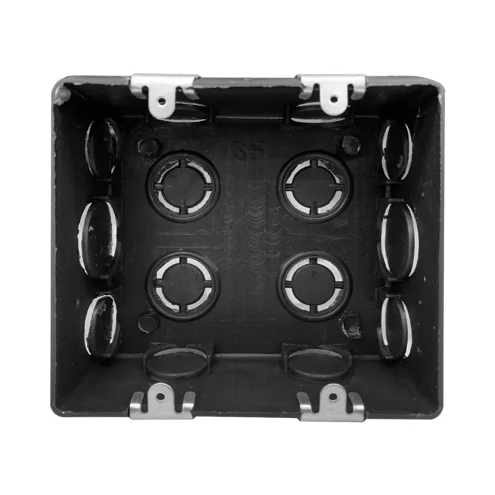 NANO-409BM บล็อกฝัง สีดำ ขนาด 97.5x107.5x42mm. NANO