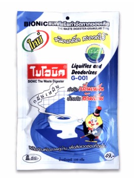 ไบโอนิค กำจัดกลิ่นเหม็น เกล็ด 100 g G-001