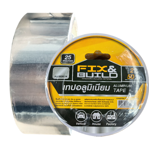 เทปอลูมิเนียม 2"*50หลา FIX&BUILD+