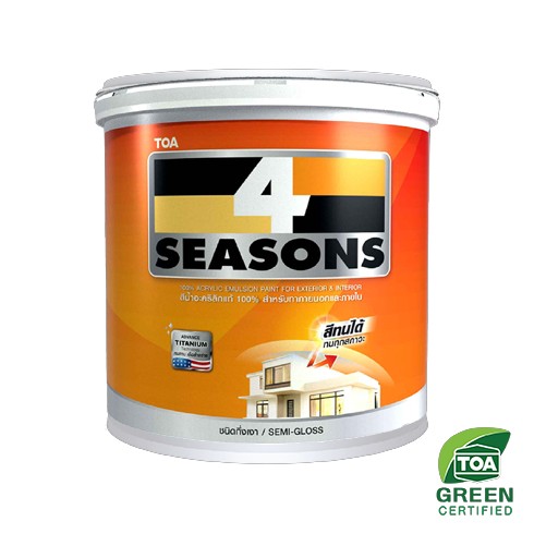 สีน้ำภายนอก กึ่งเงา 4SS เบส D 2.5ก.ล. TOA