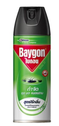 -สเปรย์ไร้สารแต่งกลิ่น กำจัด ยุง มด แมลงสาบ 300 มล. เขียว ไบกอน