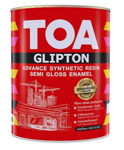 สีเคลือบกึ่งเงา กลิปตั้น 1/4กล. เบส A TOA