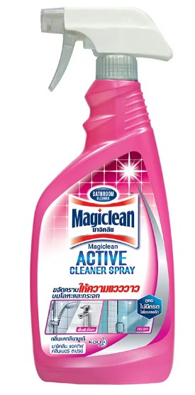 -สเปรย์ขจัดคราบห้องน้ำ500cc สีชมพู MAGICLEAN