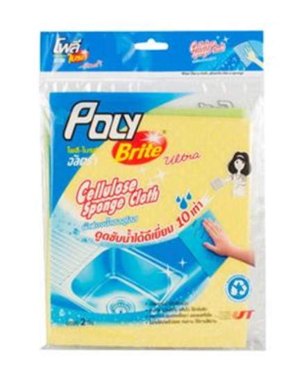 -ผ้าฟองน้ำเซลลูโลส 670-02D โพลีไบรท์อัลตร้า