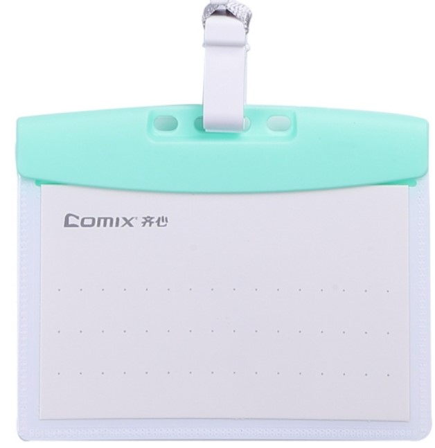 -ซองใส่บัตร A7966 แนวนอน เขียว COMIX+