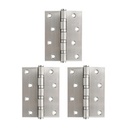 บานพับประตู สแตนเลส 4"x3" NO.242413 SS ISON (แพค 3)