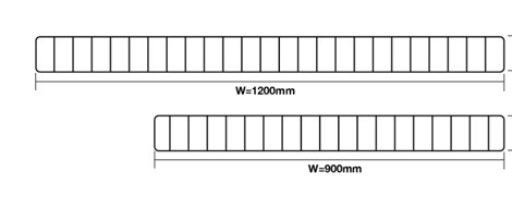 Front Rail L1200*H90 mm FIX&BUILD+