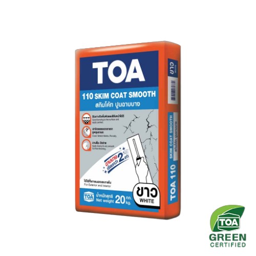 ปูนฉาบบาง สกิมโค้ท 110 #สีขาว TOA