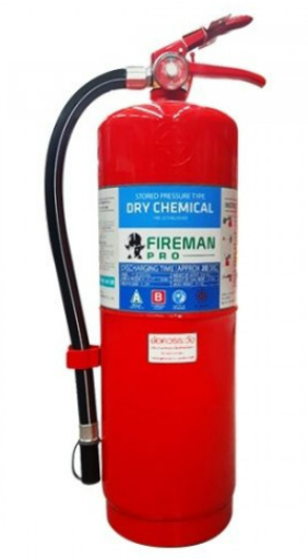 เครื่องดับเพลิงชนิดผงเคมีแห้ง 15 ปอนด์ 4A5B FIREMAN