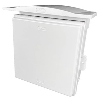 ตู้Abcoฝาทึบ มีหลังคา 24 ขนาด 12"x12" (290 x 300 x 140mm) A-CA1212W สีขาว