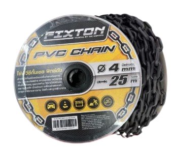 โซ่ PVC MPT-1904R 4มม. ดำ FIXTON+ (ตัดขายเป็นเมตร)
