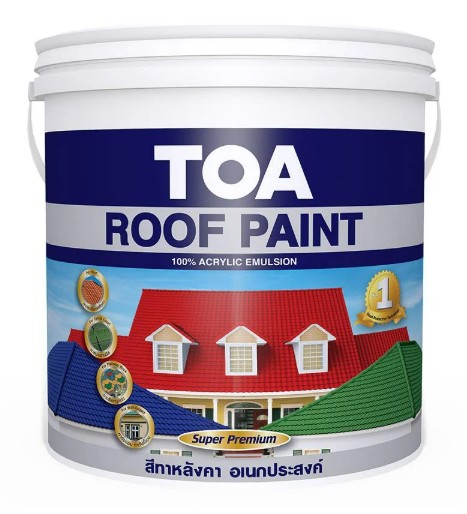 สีน้ำอะคริลิค ทาหลังคา TOA #R101 1ก.ล.