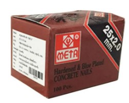 ตะปูคอนกรีตดำ 25 X 2 MM. META