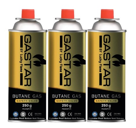 แก๊สกระป๋อง 250ml GSP001-P3 Luck Flame (PK3)