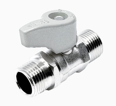 บอลวาล์วมินิ 1/2" ผผ สีเงิน SANWA