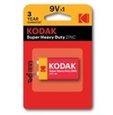 -ZINC super heavy duty 9V battery 1 pack blister KODAK