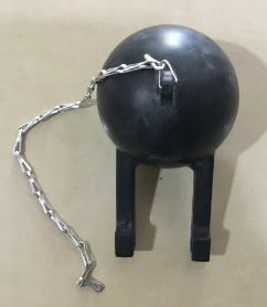 [1001574] อะไหล่ชักโครก ตัวกบพร้อมลูกยาง STD