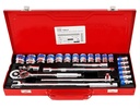 -ชุดบล็อค1/2" 24ชิ้น 6PT 0406 MT TAIWAN+