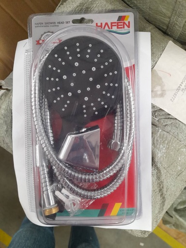 [1001877] ชุดฝักบัว โครเมี่ยม LOFT สายอ่อน SR401H HAFEN+