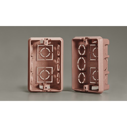 [1002177] NANO-408 บล็อกฝัง สีส้ม ขนาด 64x100.5x40.5mm. NANO