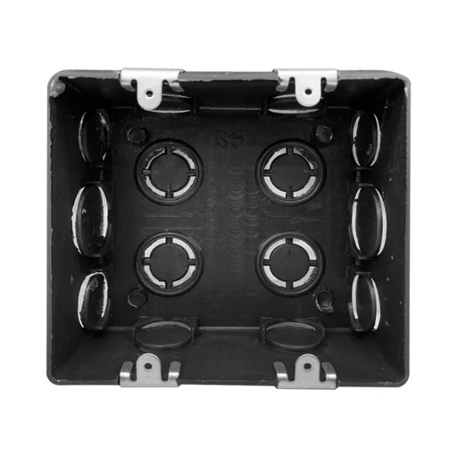 [1002184] NANO-409BM บล็อกฝัง สีดำ ขนาด 97.5x107.5x42mm. NANO