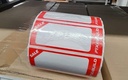 สติ๊กเกอร์ 7.8x3 แดง (1x1000 ดวง)