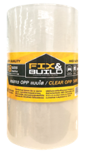 [1002993] เทป OPP ใส 2" x 20Y FIX&BUILD+(แพค3ม้วน)