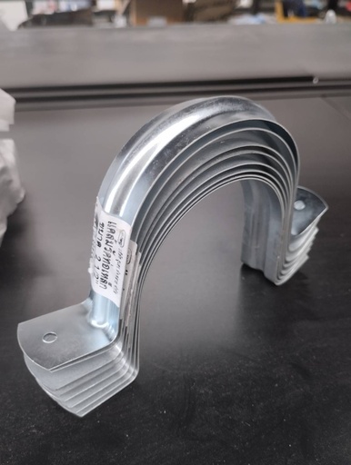 [1002899] กิ๊บจับท่อ 2.1/2 สังกะสี