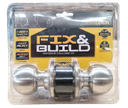 -ลูกบิดประตูห้องน้ำ หัวกลม 3872SS FIX&BUILD+