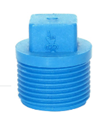 [1003849] ปลั๊กอุดเกลียวนอก PVC หนา 1/2"