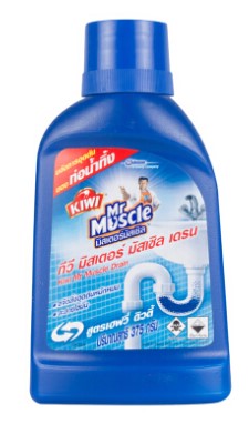 [1004103] น้ำยาทำความสะอาดท่อตัน เดรน 375g. MR.MUSCLE KIWI