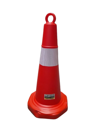 [1004145] กรวยจราจร67cm+ห่วงร้อยโซ่กันเขต710567 FIXTON+