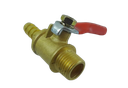 -บอลวาล์วลมเกลียวนอก/เสียบสาย 1/4x8 FIXTON+