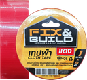 เทปผ้า แดง 1"x9M FIX&BUILD+