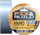เทปผ้า เทา 1.5"x9M FIX&BUILD+
