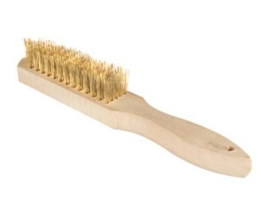 [1004261] แปรงลวดทองเหลือง 100% 8แถว FIXTON+