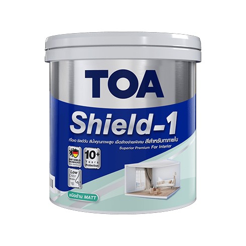 [1004339] สีน้ำภายใน ด้าน 1กล. เบส D ชิลด์วัน นาโน TOA