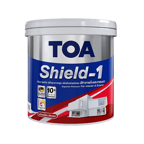 [1004360] สีน้ำภายนอก เนียน 2.5กล. เบส B ชิลด์วัน นาโน TOA