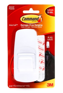 [1004578] ตะขอ&เทปกาว (17004) จัมโบ้-10173 3M