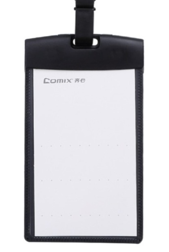 [1005257] ซองใส่บัตร A7965 แนวตั้ง ดำ COMIX+