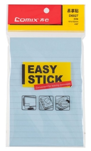 [1005279] กระดาษโน๊ต D6027 ฟ้า COMIX+