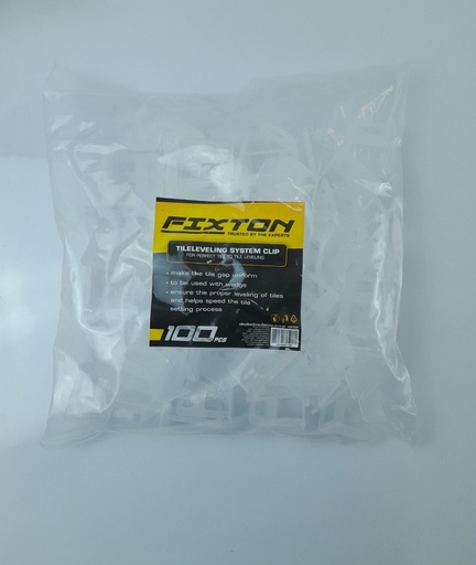 [1005333] คลิปปรับระดับกระเบื้อง 1mm 8119-2P (100ชิ้น) FIXTON+