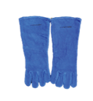 [1005347] ถุงมือหนังยาวมีซับ สีน้ำเงิน FIXTON+