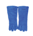 -ถุงมือหนังยาวพิเศษมีซับ น้ำเงิน FIXTON+