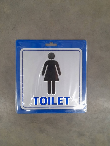 [1005137] ป้ายอลูมิเนียม ห้องน้ำหญิง ขนาด 15*15 ซม 0030 เงิน